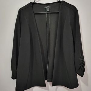 Torrid Knit ruched sleeve blazer